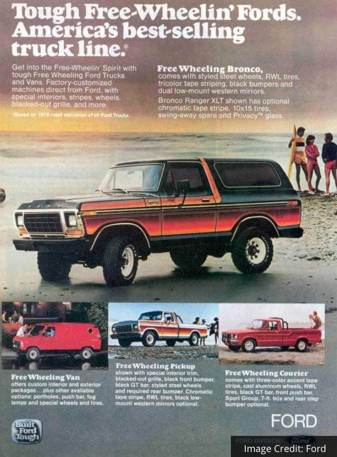 1979 bronco free wheelin and lineup