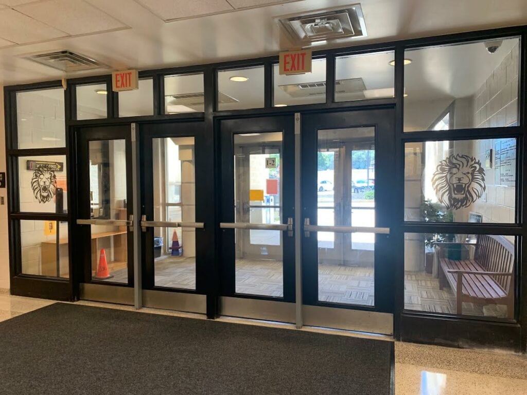 lionville middle school window clings main entrance